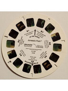 ORIGINAL Jurassic Park View Master Reel 1992